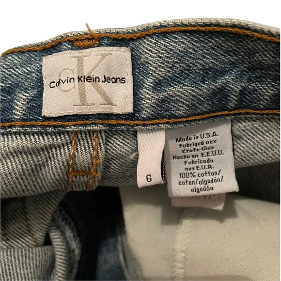 Vintage Calvin Klein High Waisted Jeans 6 - Picture 4 of 4